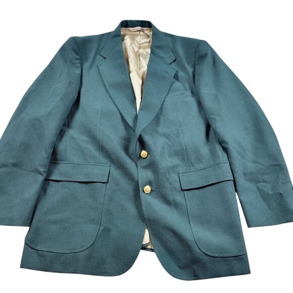 Stafford Blazer/Jacket Men's 42 Wool Blend Gold Button Lined Sport Coat - Picture 1 of 7